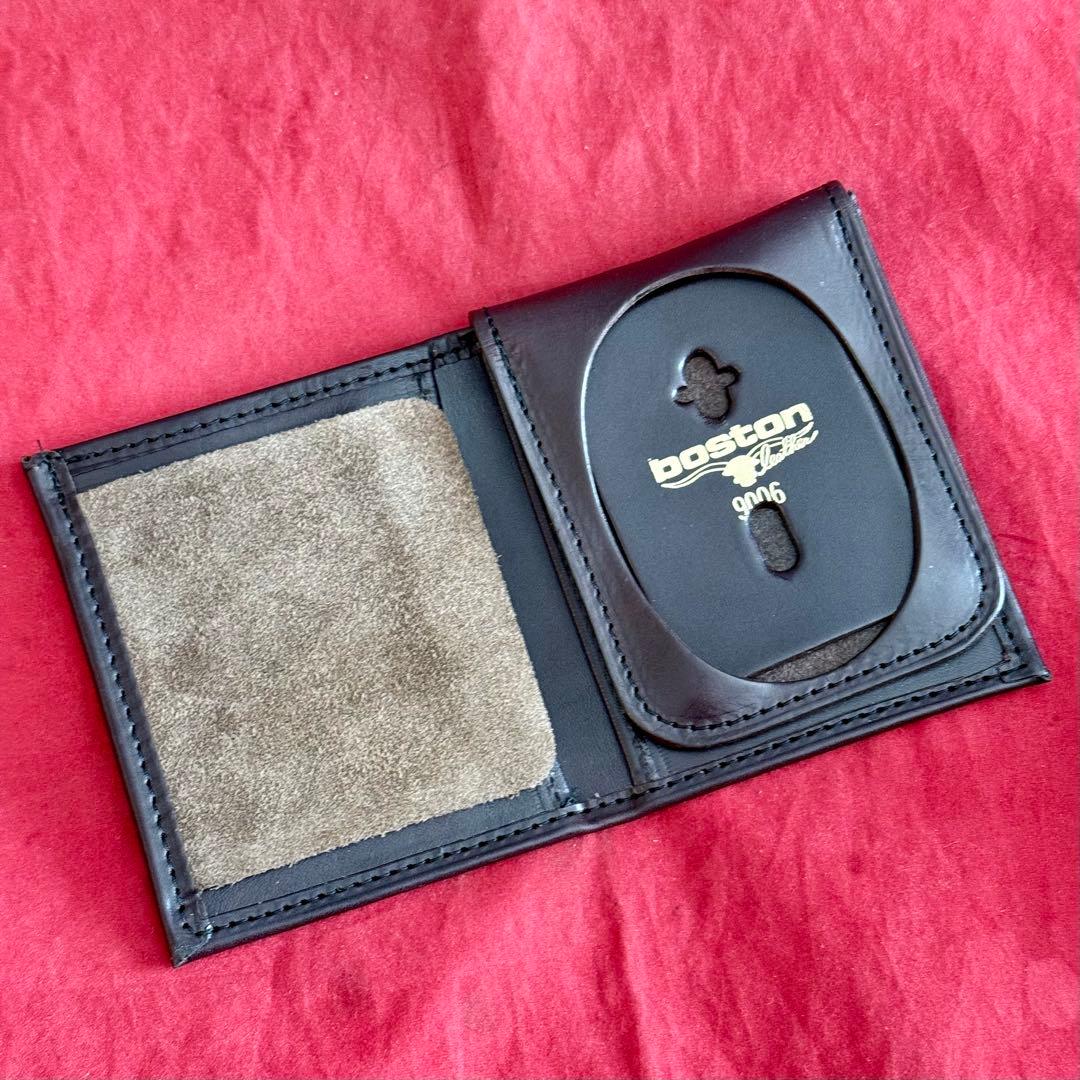 ボストンレザー ID&バッジホルダー 横型ウォレット 楕円 575-S-9006