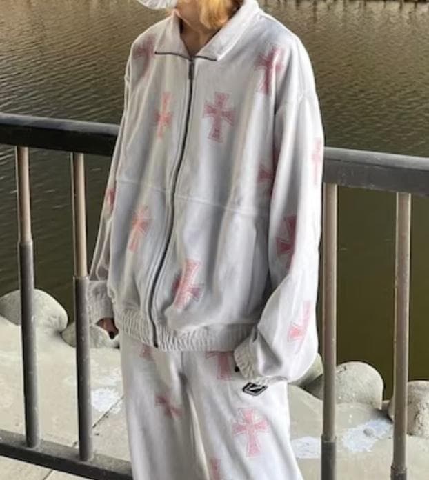 未使用 アンノウン ロンドン ベロア セットアップ 上下 XS ライン