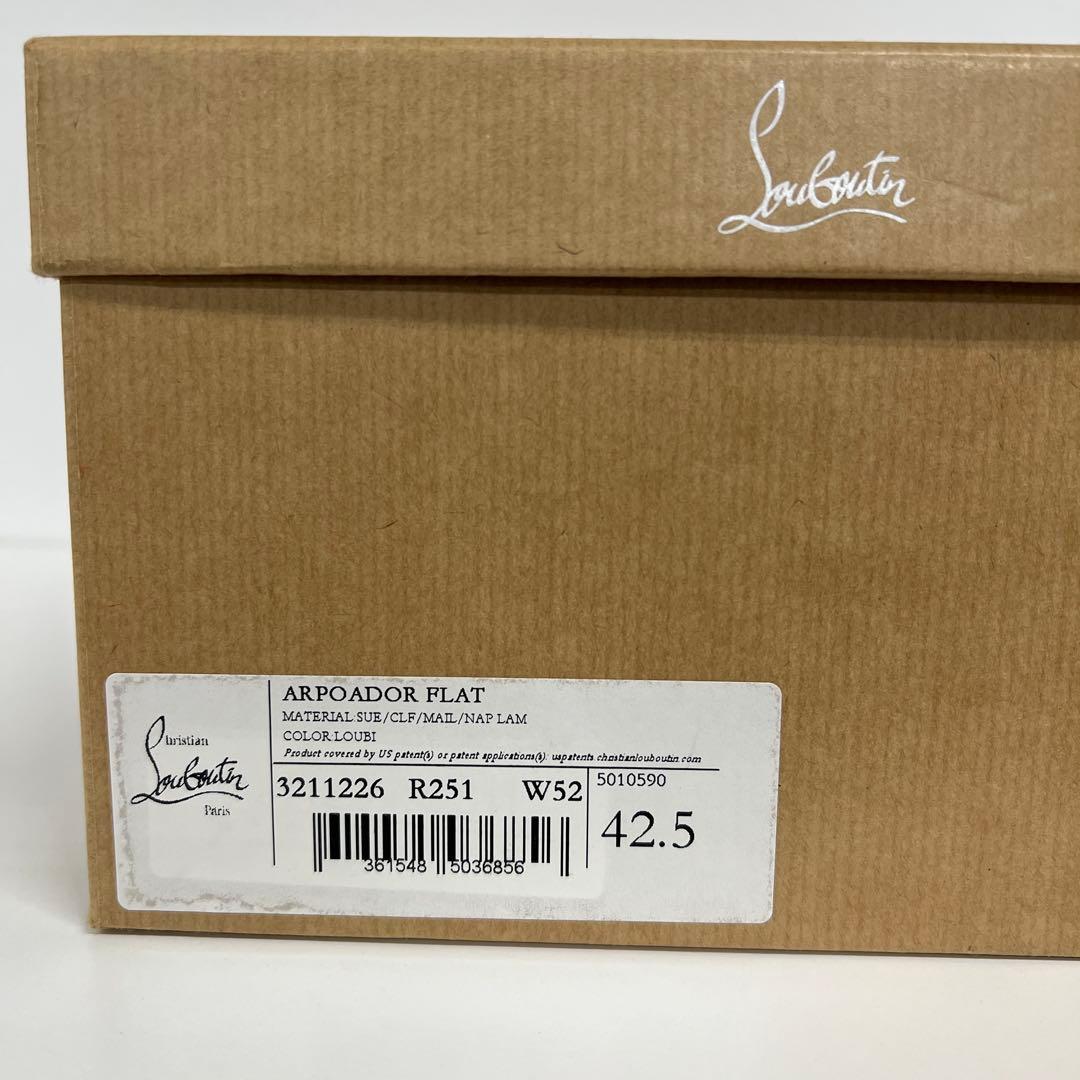 未使用級】42.5 アルポアドル クリスチャンルブタン スニーカー - メルカリ