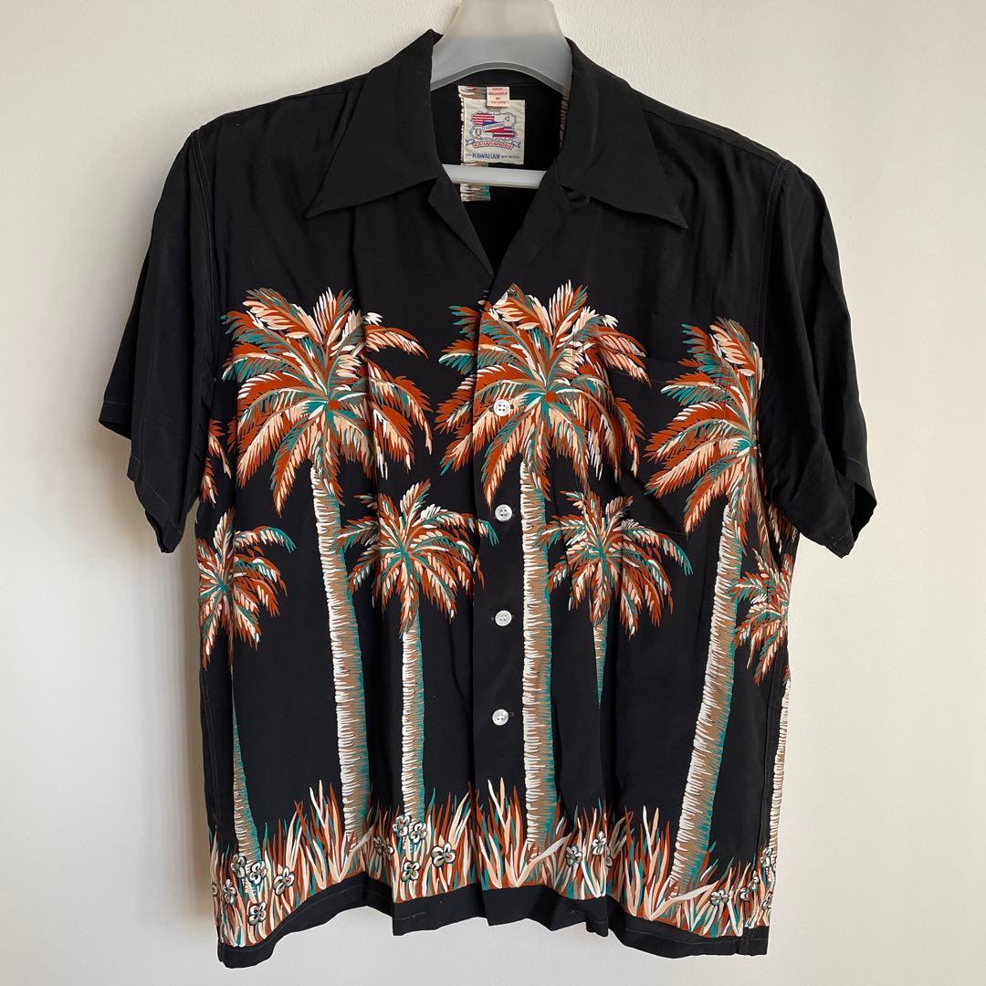 サンサーフ　アロハ　ヤシ柄　DK37252 サイズM