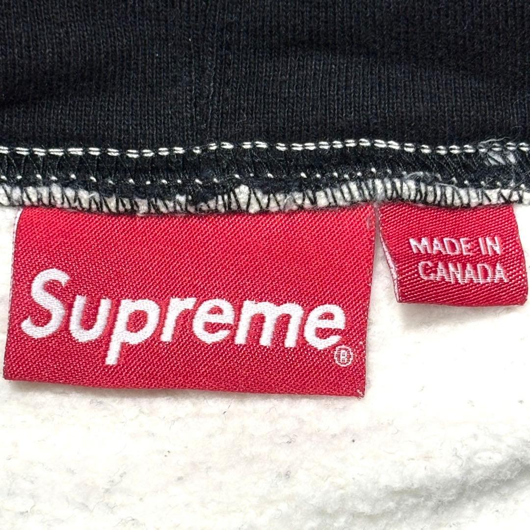 たけぇ Supreme バイカラーSロゴパーカー \"ブラック\" Mサイズ