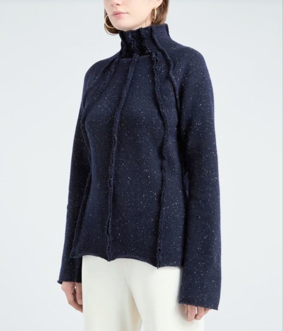 定価8万円位 THE ROW ザロウ ボトルネック ニット紺