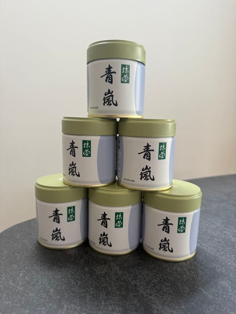 抹茶 青嵐　40g缶 6缶セット　宇治 緑茶 新品未開封　丸久小山園