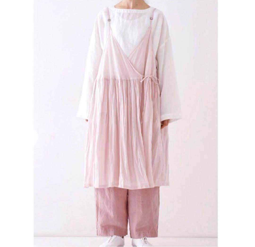 ネストローブ　サクラ染めリネンキャミチュニック