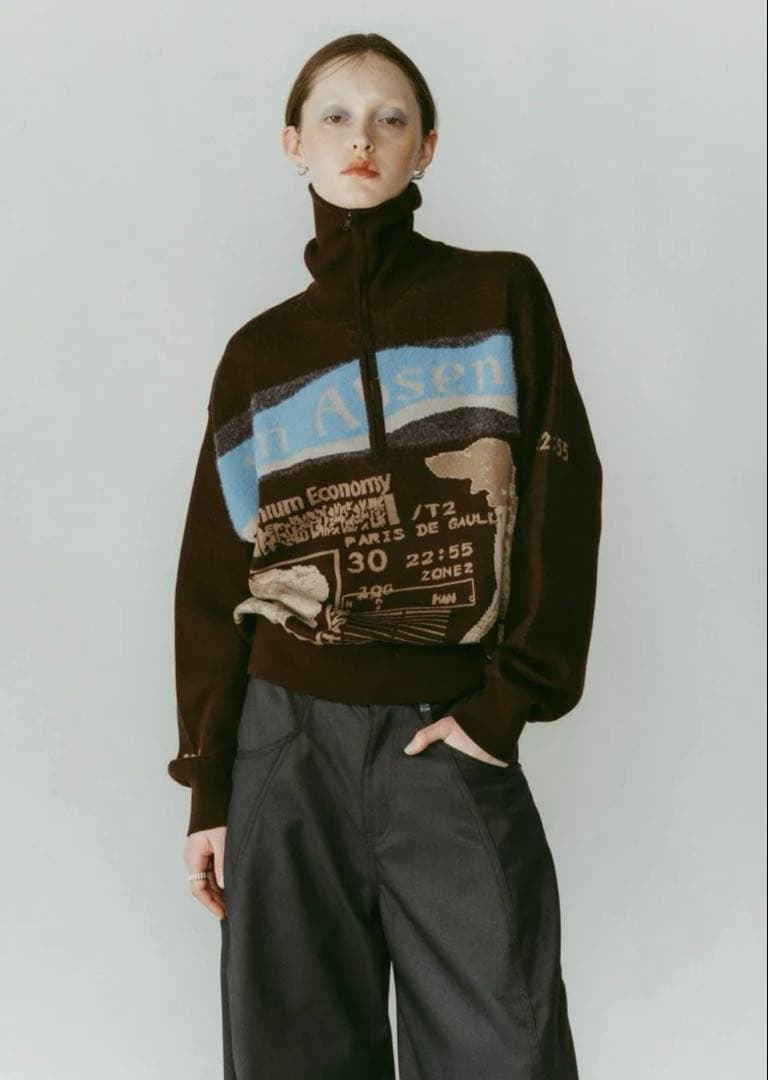 。*ん様 concept jacquard knit クヌースマーフ