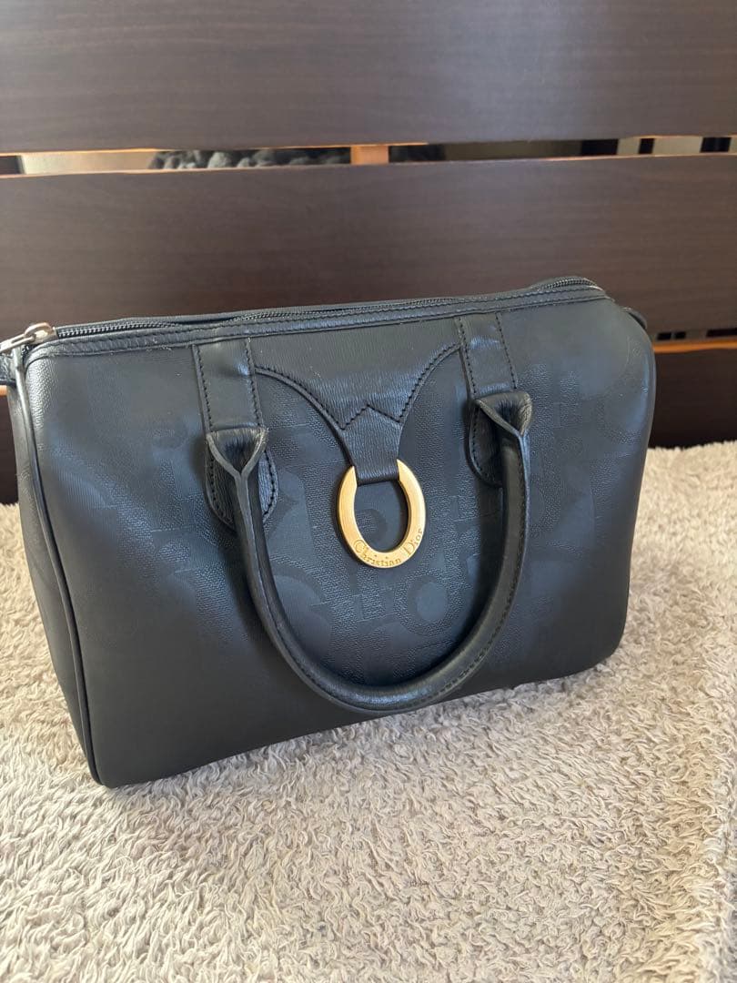 【Christian Dior 】ブラック ミニボストンバッグPVCレザー美品✨