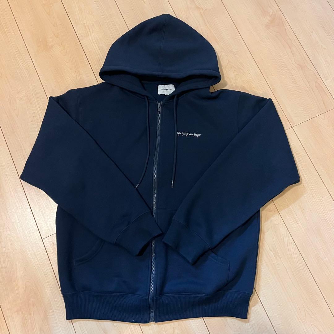 thisisneverthat ネバザ ジップパーカー ネイビー - メルカリ