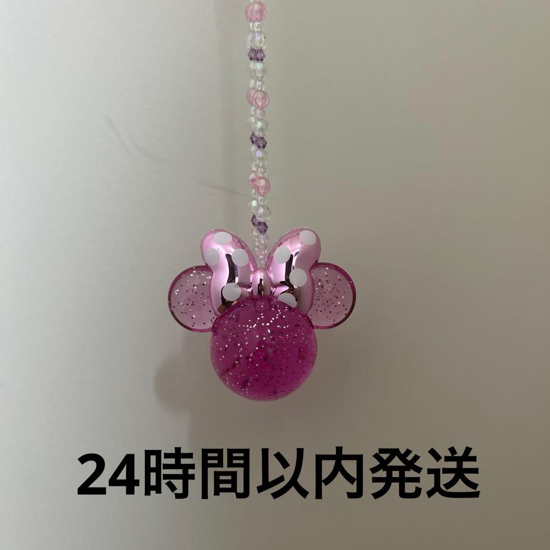 ディズニー ミニー 光るおもちゃ ネックレス ペンダント 赤 ピンク