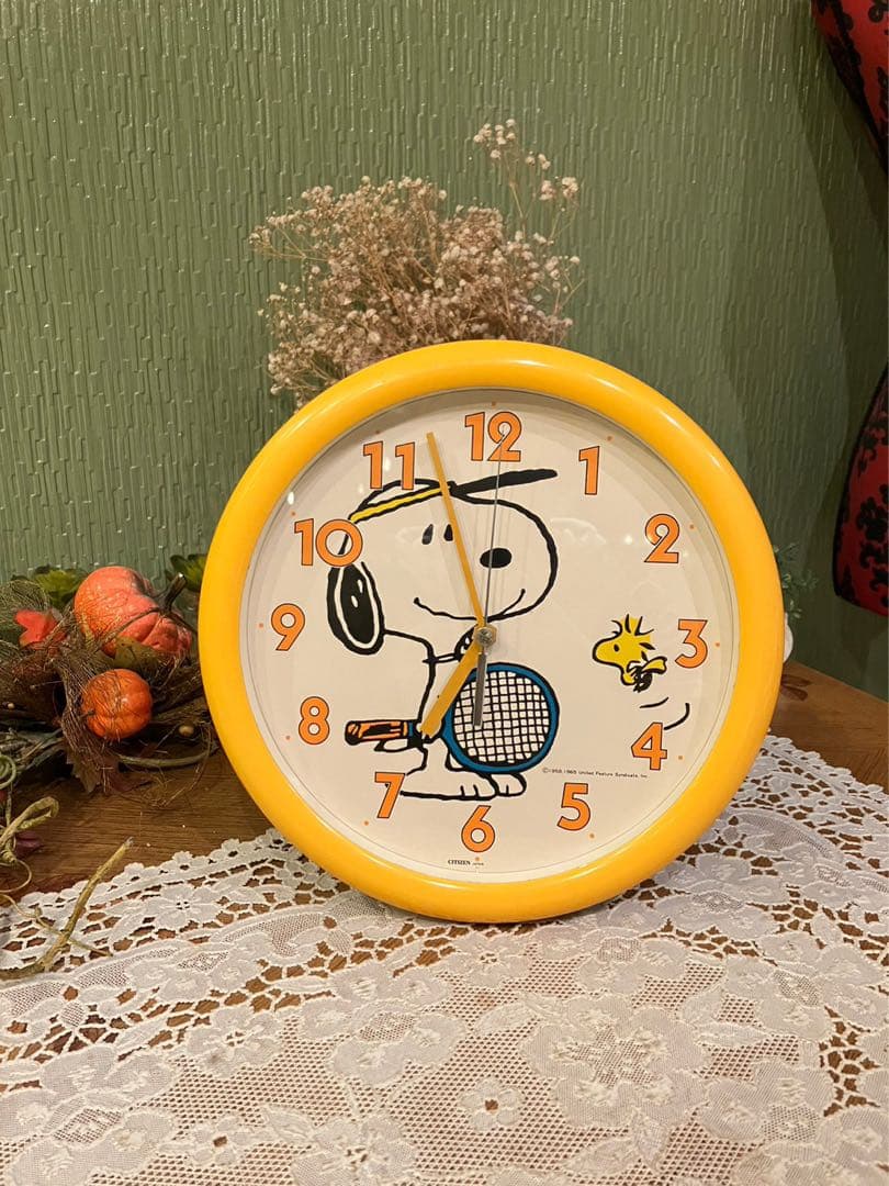 ピーナッツ スヌーピー 掛け時計 1958 65 昭和レトロ 当時物 - メルカリ