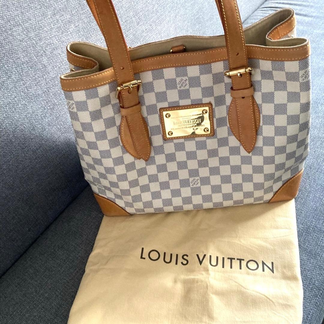 ルイヴィトン ダミエ アズール ハムステッドPM 廃盤 希少 保存袋付き