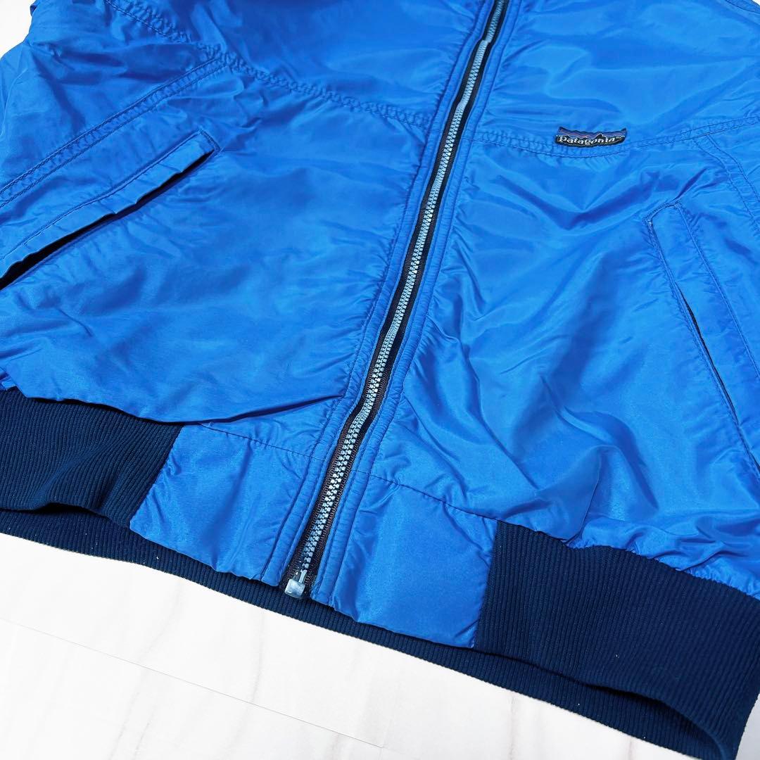 80s USA製》パタゴニア シェルドシンチラジャケット 青 S 三角タグ