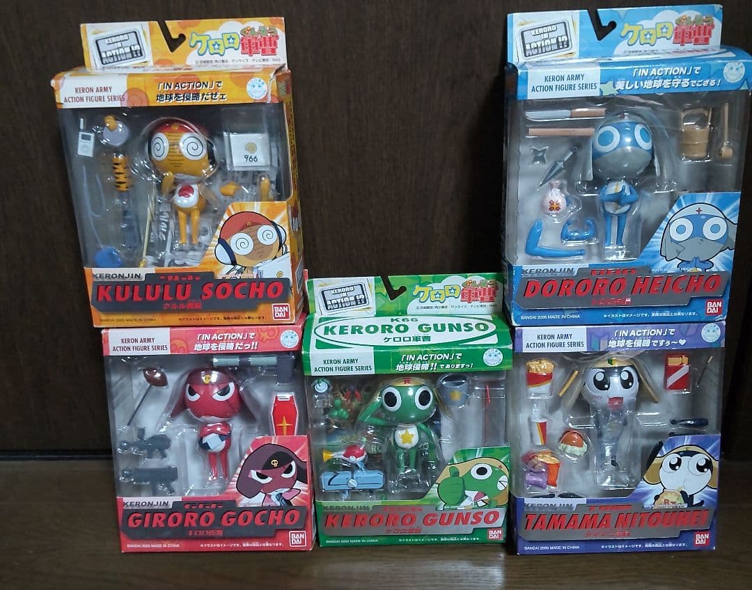 ５体セット　ケロロ軍曹　ケロロインアクション