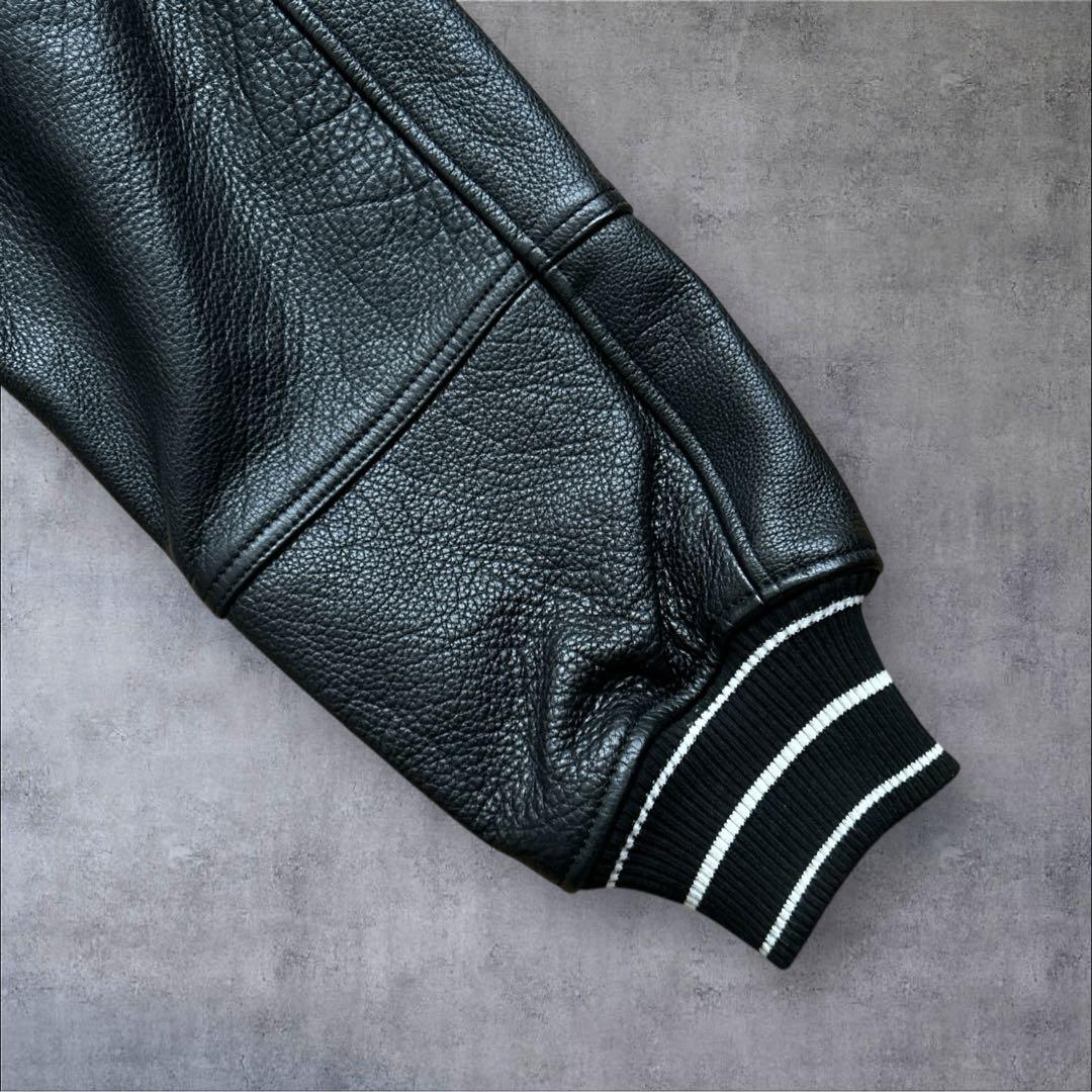 美品 ZARA バッファローレザー 本革 牛革 レザージャケット XLサイズ