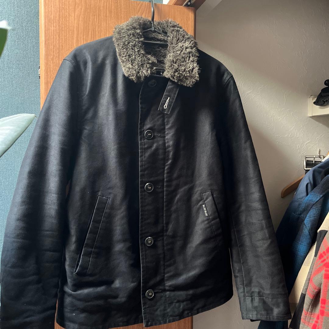 BLUE BLUE N-1 デッキジャケット　ブラック　Lサイズ