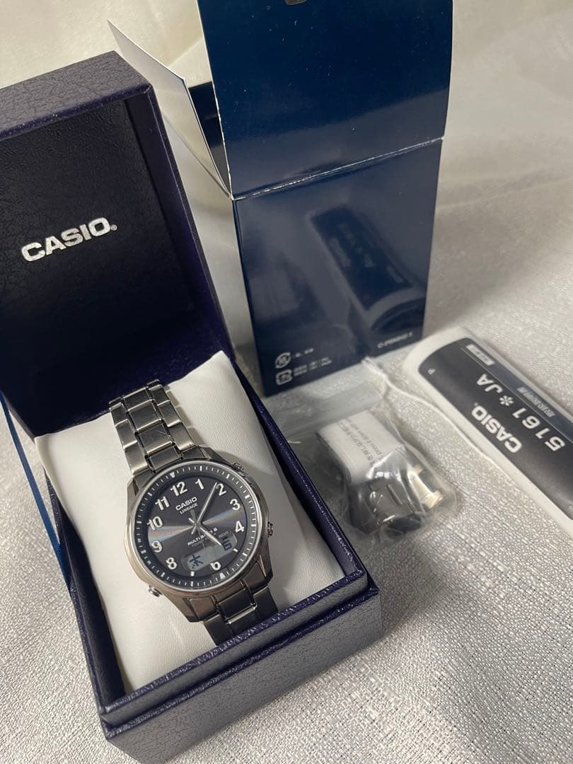 ル*君様 CASIO カシオ　ソーラー電波腕時計 LCW-M100TSE-1A2 カシオ リニエージ CASIO LINEAGE 電波 ソーラー 電波時計 腕時計