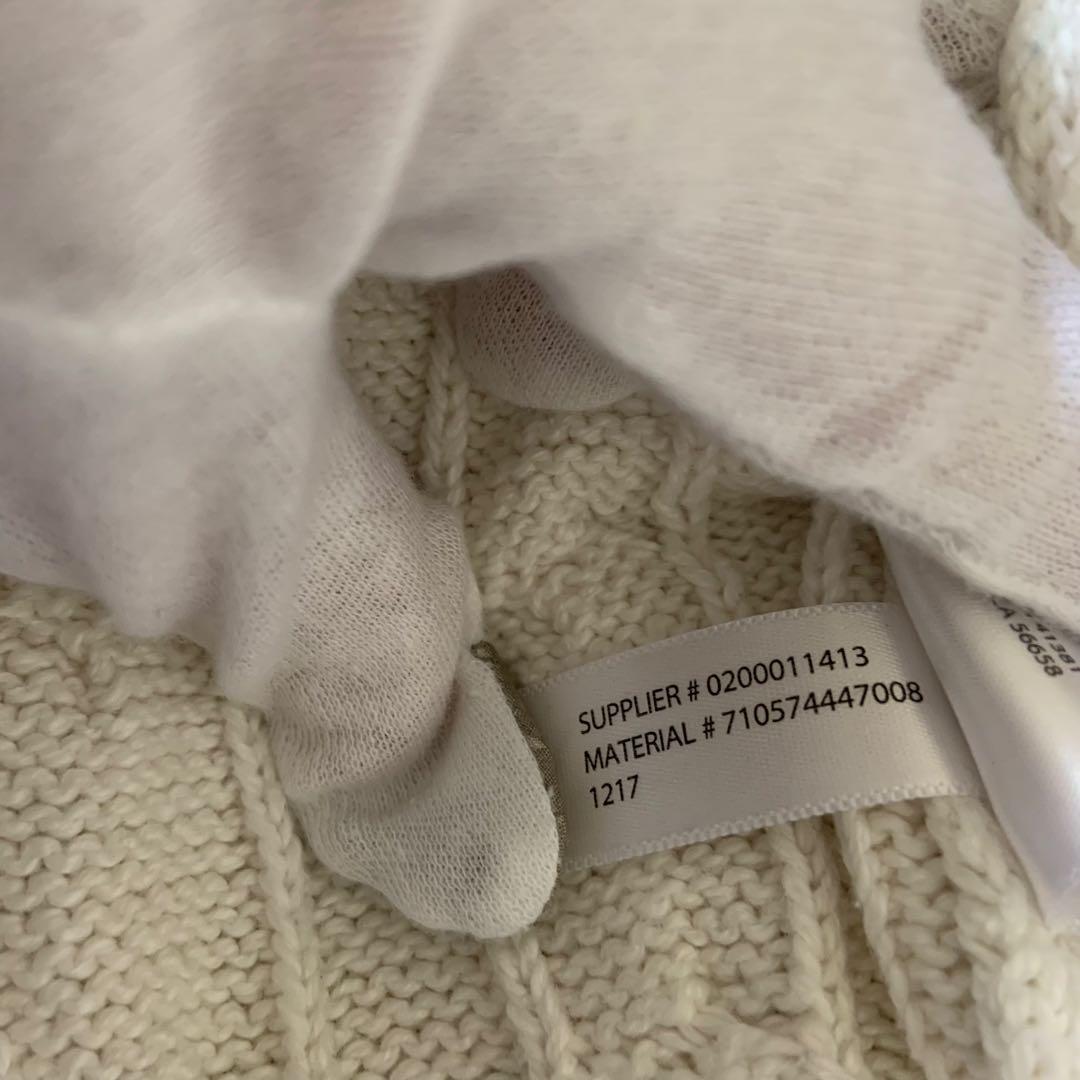 ポロラルフローレン❤️ケーブルニット コットン ネイビーポニー刺繍