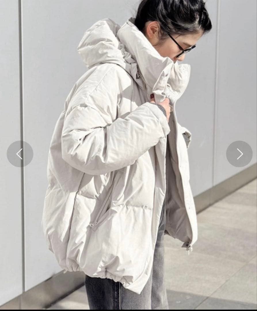 AP STUDIO ミディダウンジャケット 38 ホワイト AP STUDIO（エーピーストゥディオ）の「midi down jacket（ダウン