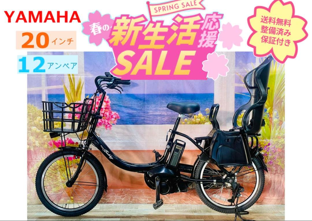人気モデル！パスバビー12AH⭐️ヤマハ子供乗せ電動アシスト自転車
