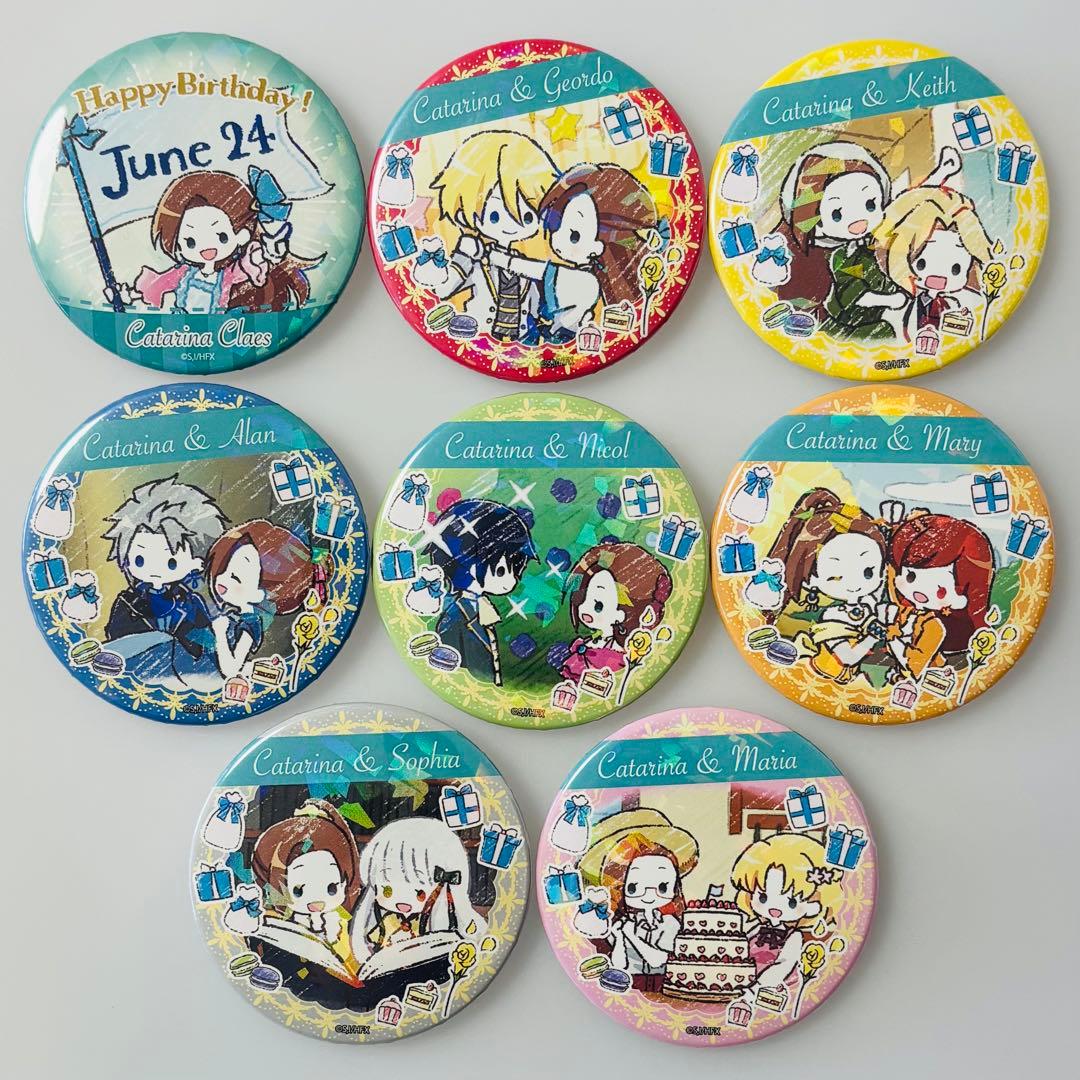 はめふら 乙女ゲームの破滅フラグ 悪役令嬢 グラフアート ホロ 缶バッジ 8種 まだまだ手に入るチャンスが！『はめふらX』in GraffArt CAFE事後通販