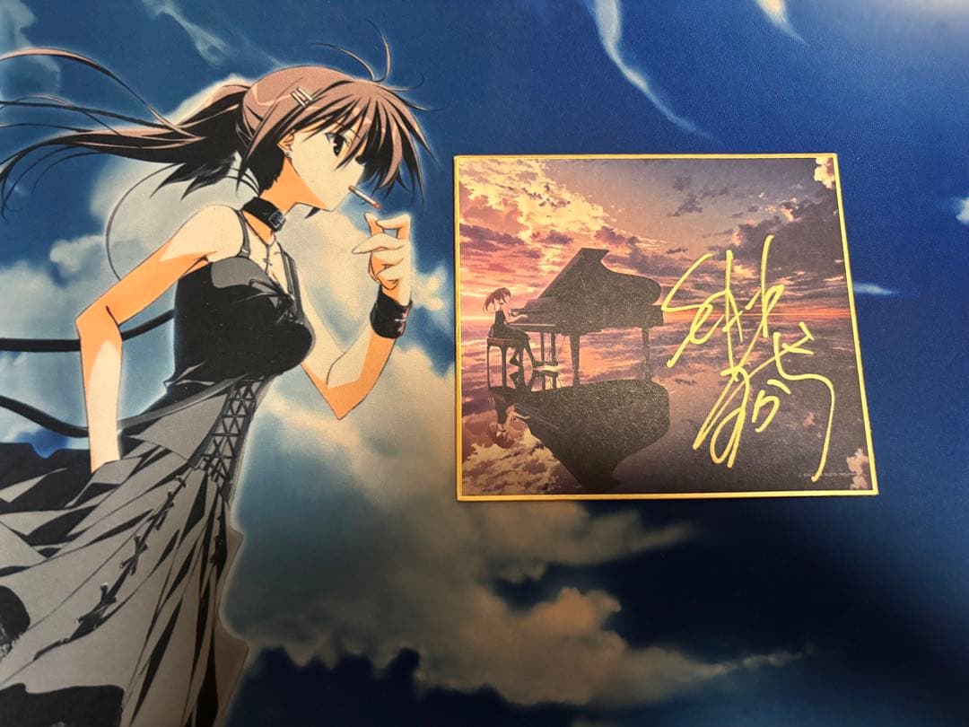 素晴らしき日々 ケロq 15th ソフマップ 抽選会 直筆サイン入り　ミニ色紙