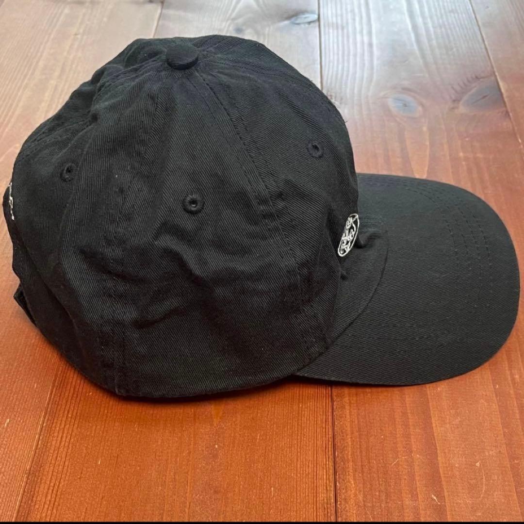 デッドストック USA 企業 ロゴ ビンテージ キャップ 90s ブラック