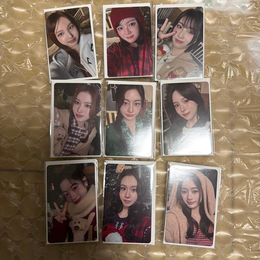 TWICE ポップアップ 特典トレカ 9枚セット TWICEグッズ ギフトボックス フォトカード トゥワイス テープ セット