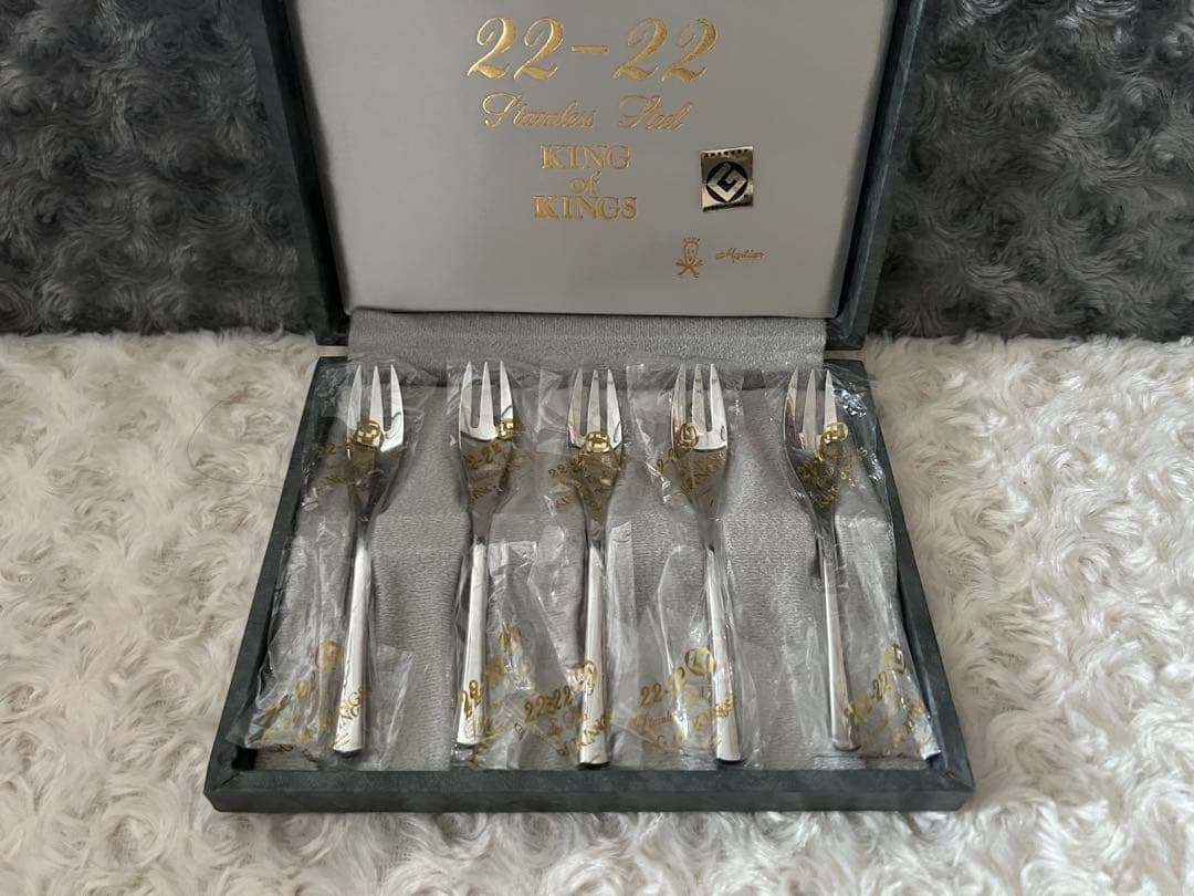 【コウ】マーシャン　22-22キングオブキングス　ケーキフォークセット