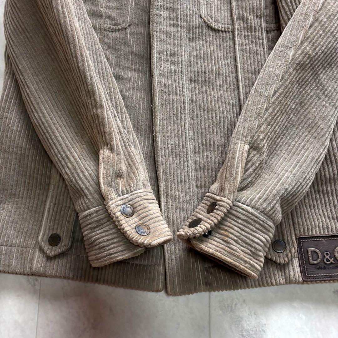 archive】ドルチェ&ガッバーナ ムートン襟 コーデュロイブルゾン 46