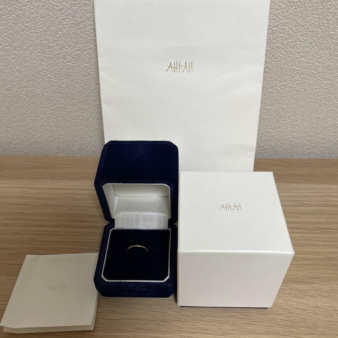 AHKAH メテオールリング　K18ゴールド　8号