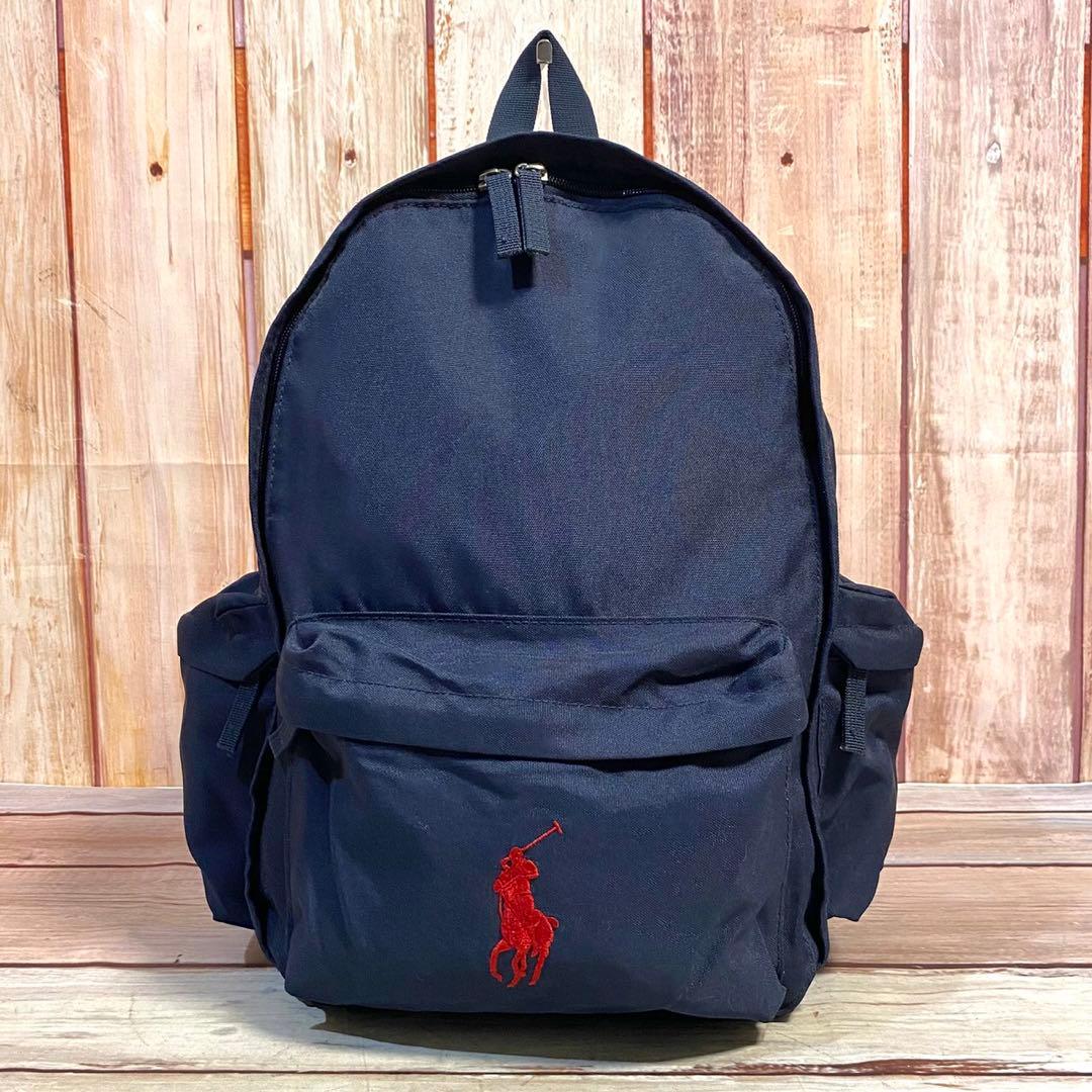 ポロラルフローレン　男女兼用　リュック　デイバッグ　バックパック　ロゴ刺繍