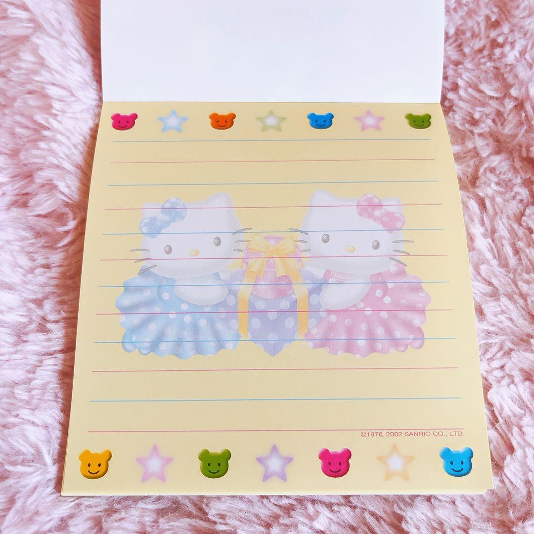 希少レア ハローキティ ミミィ 缶ケース ペンセット シール付きメモ