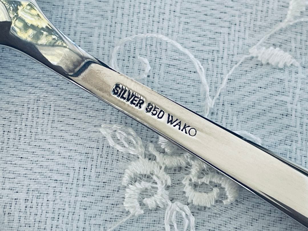 ブリタニアシルバー950/1000 銀座和光のティースプーン 3本 - メルカリ