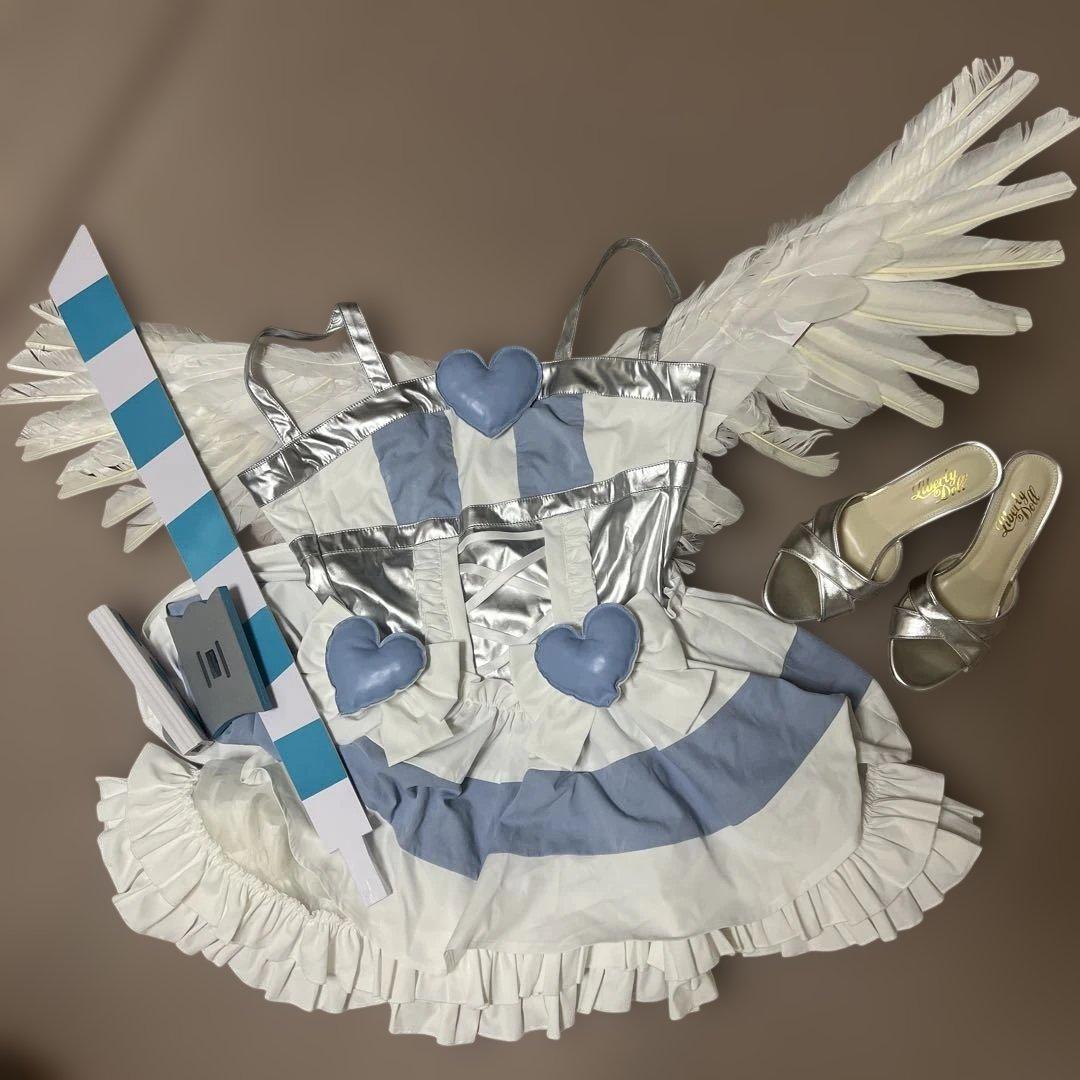 パンティ＆ストッキングwithガーターベルト ストッキング 天使衣装 Sサイズ