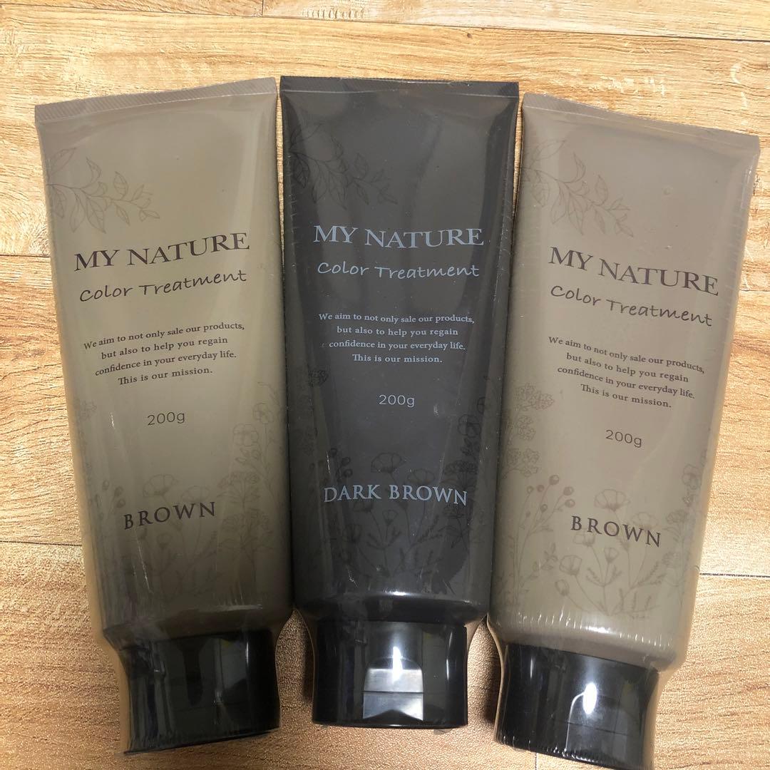 【値下げ】マイナチュレ　オールインワンカラートリートメント白髪用　3本セット