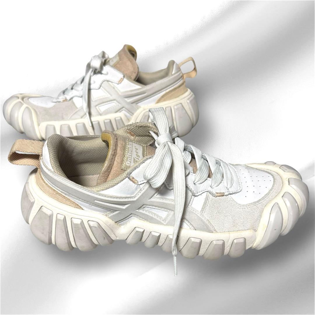 人気モデル】オニツカタイガー デンティグレ LS 27.0cm 厚底 クリーム