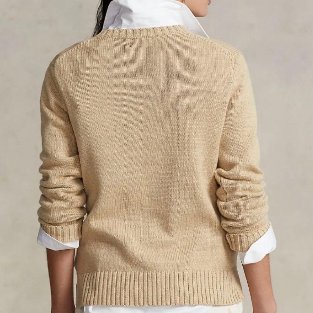 新作 ラルフローレン ポロベア ニットセーター ベージュ - メルカリ