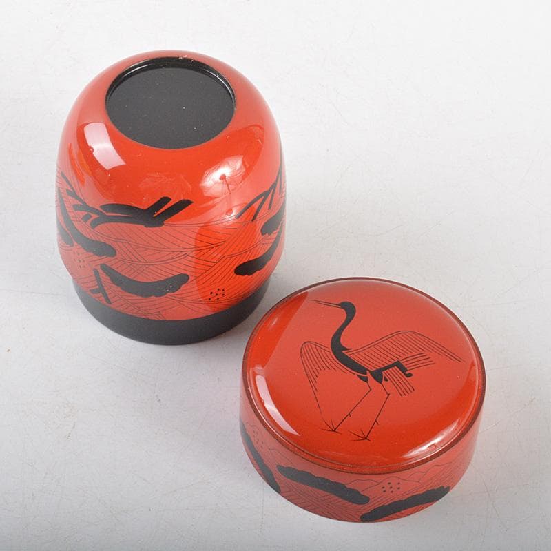 茶道具 井筒寛斎造 玄々斎好 鶴に山水図 曙棗 共箱 V R5267 - メルカリ