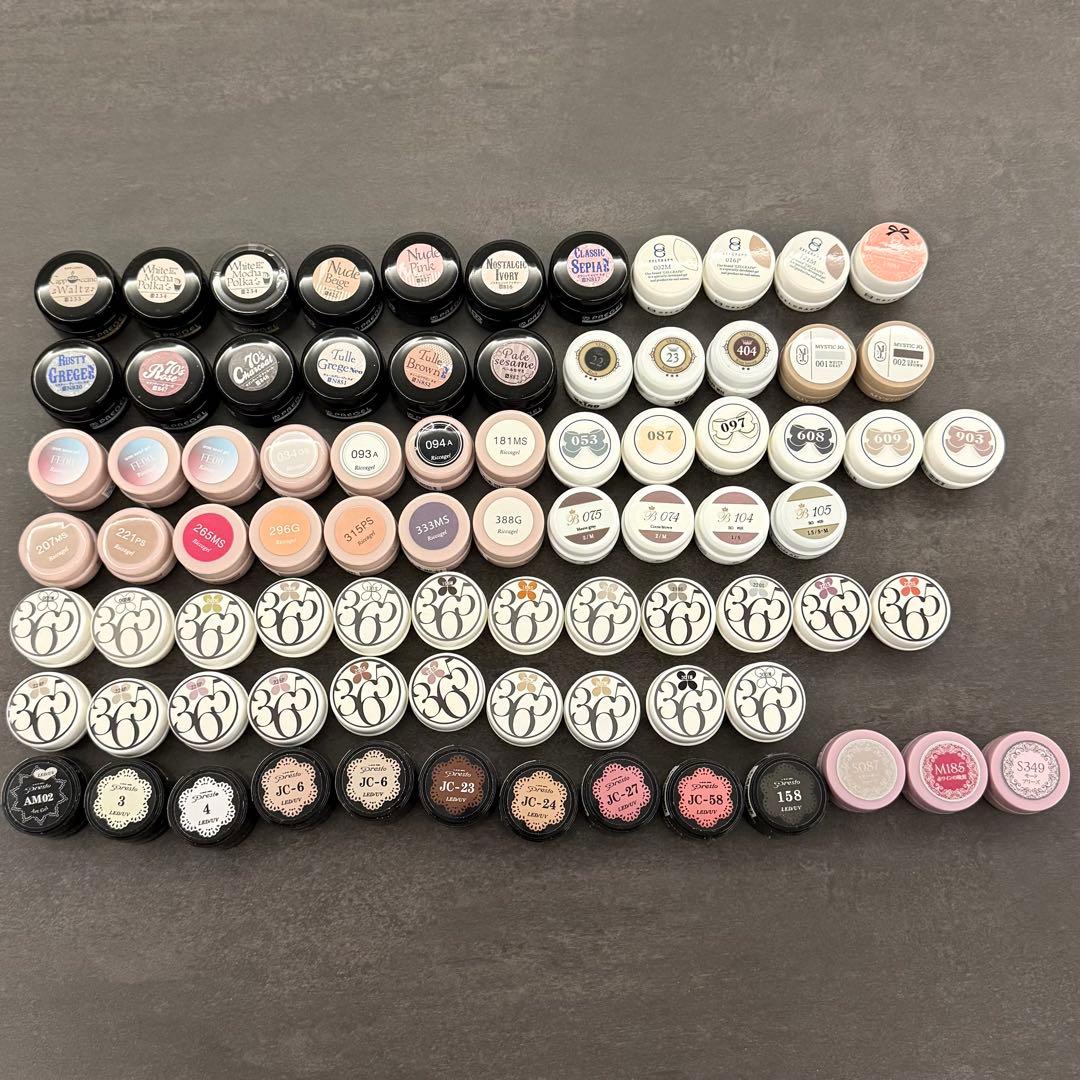 美品 カラージェル81個セット！まとめ売り　プレゼント付♪ 楽天市場】カラージェル 160色セット コンプリート カラージェル