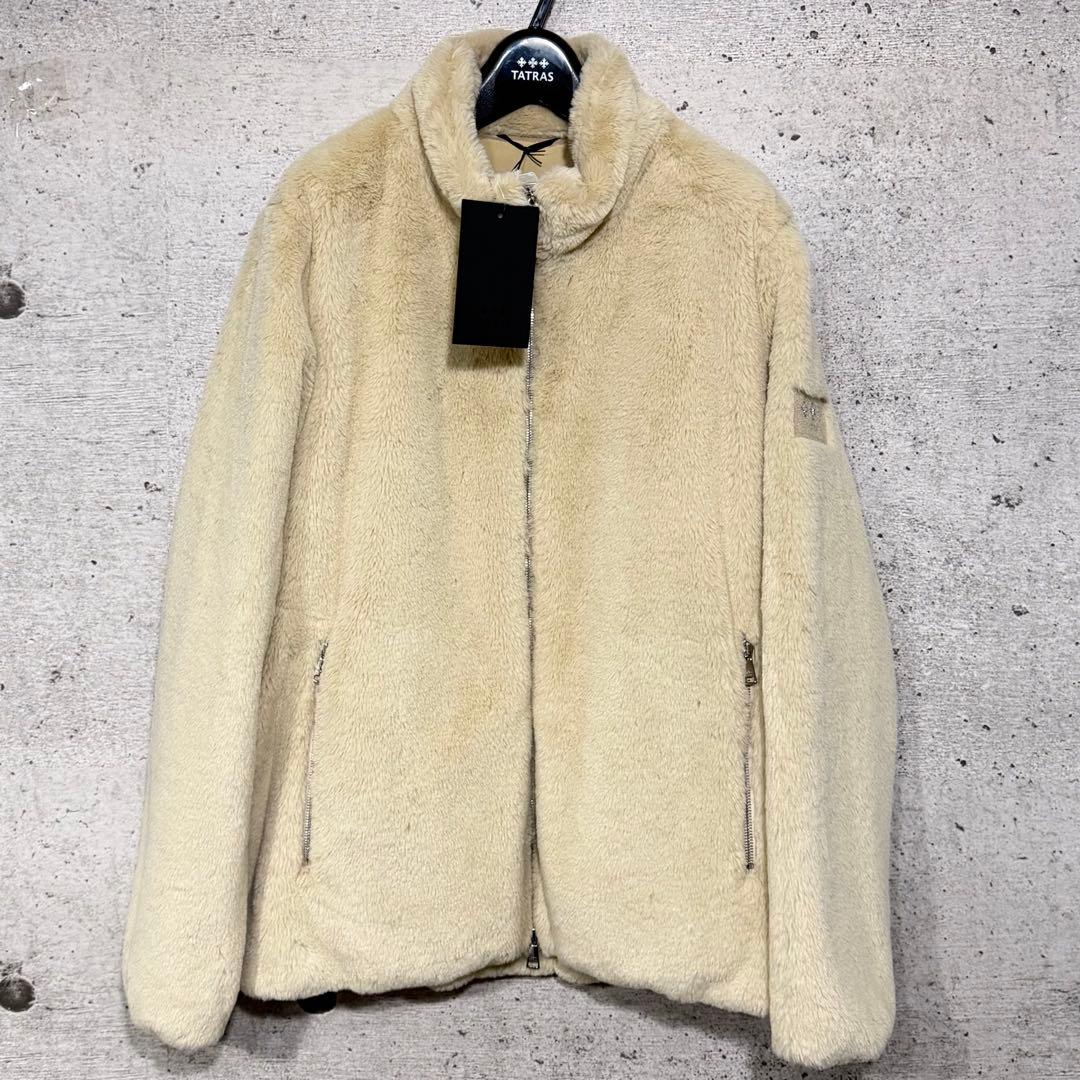 新品TATRAS エコファーブルゾン　ジャケット　大きめサイズ　ベージュ　メンズ TATRAS（タトラス） ブルゾン BOMOS ボモス MJXA0037033588 メンズ