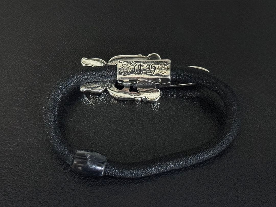 ノーブランド品 ダガー 剣 ヘアゴム コンチョ ブレスレット シルバー