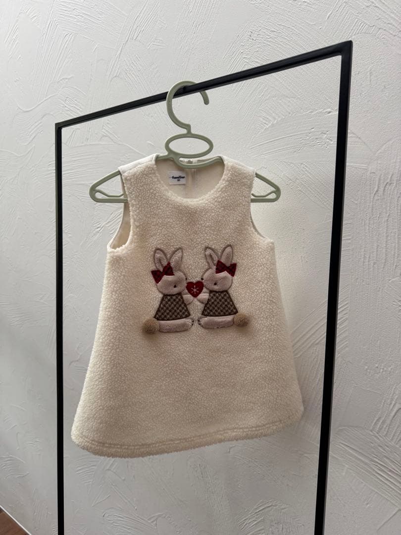 【新品】ファミリア　完売　ワンピース　ジャンパースカート