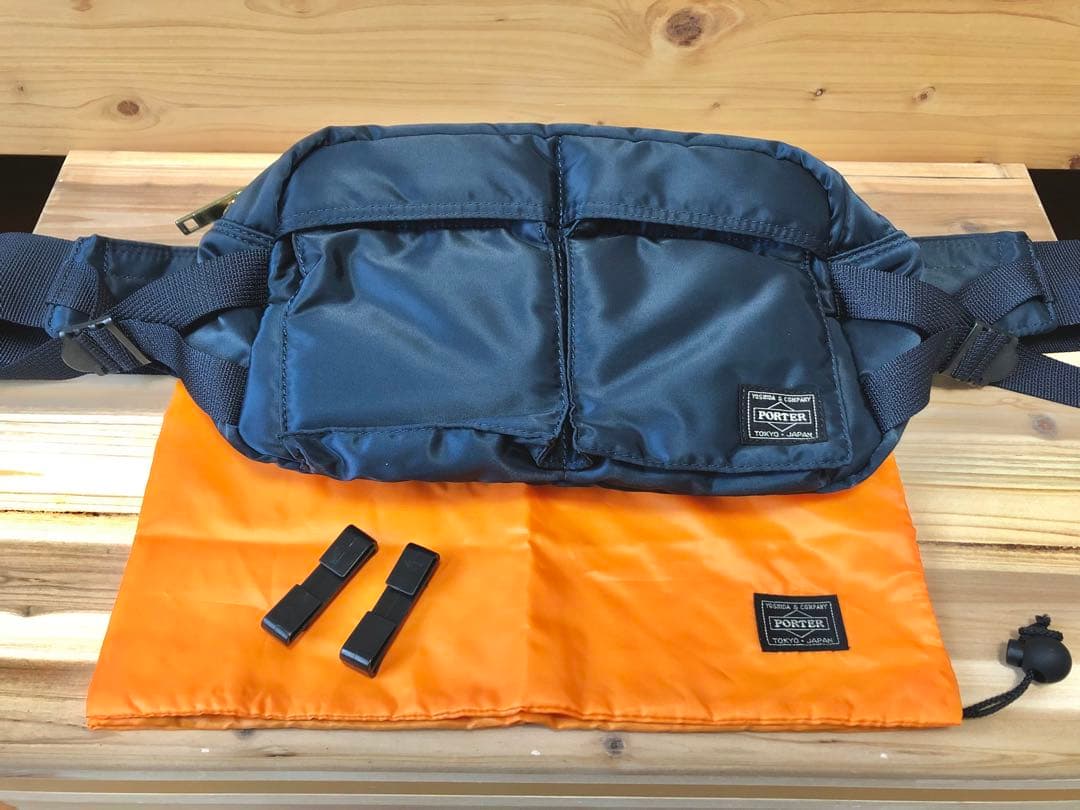 廃版 未使用 PORTERポーター タンカー ウエストバッグ アイアンブルー 定価17050円 新品同様 ポーター PORTER 吉田カバン NEW TANKER