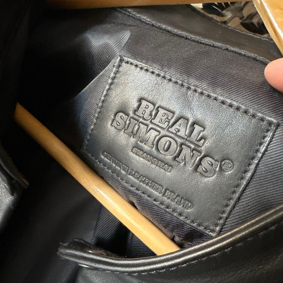 1.3mm 水染めカーフ使用 ロング丈レザーシャツ 一点物 サンプル L相当