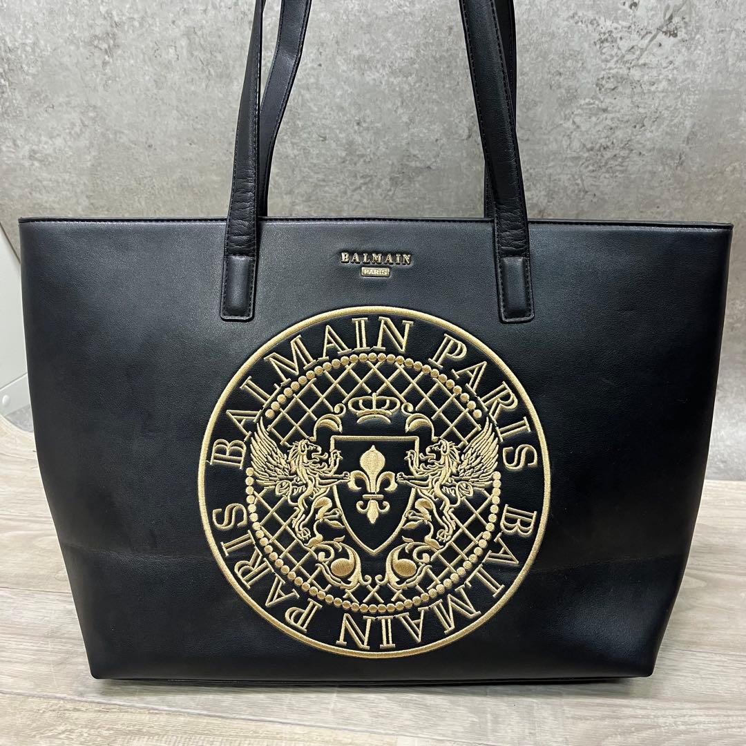 k*b様 BALMAIN バルマン トートバッグ ブラック 黒 【921d822