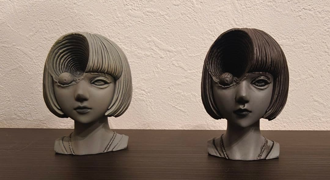 伊藤潤二 うずまき 呪いの小箱 フィギュアUZUMAKI 黒谷あざみ 蓄光