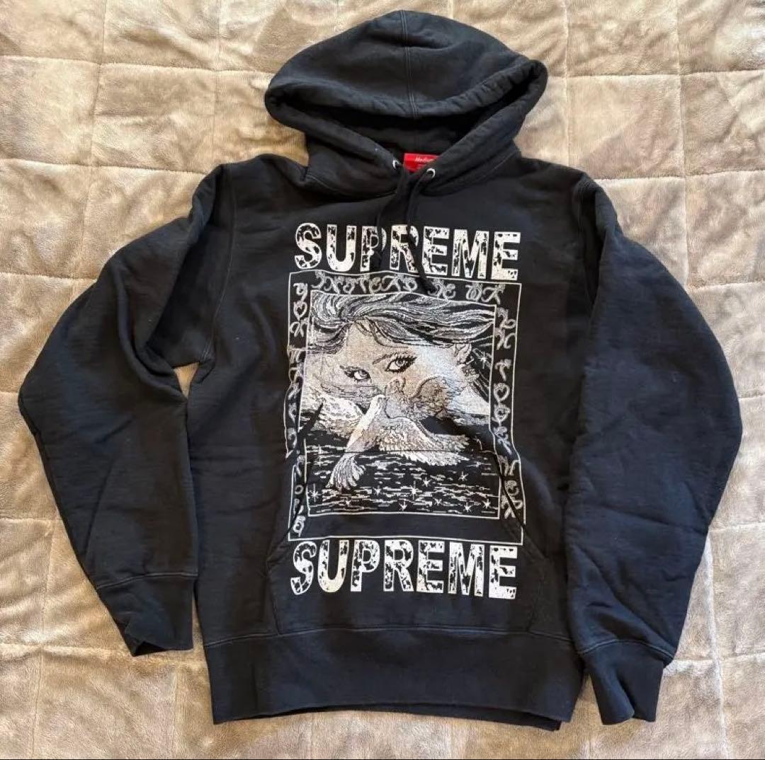 Supreme グラフィック パーカー ブラック