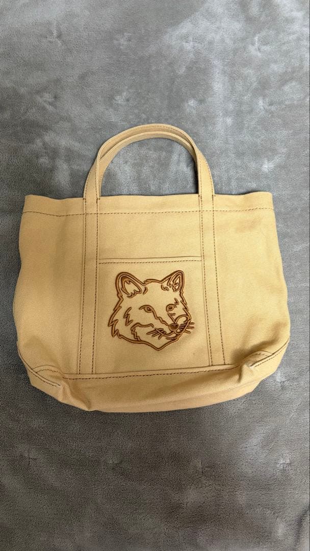 Maison Kitsuné ベージュ トートバッグ