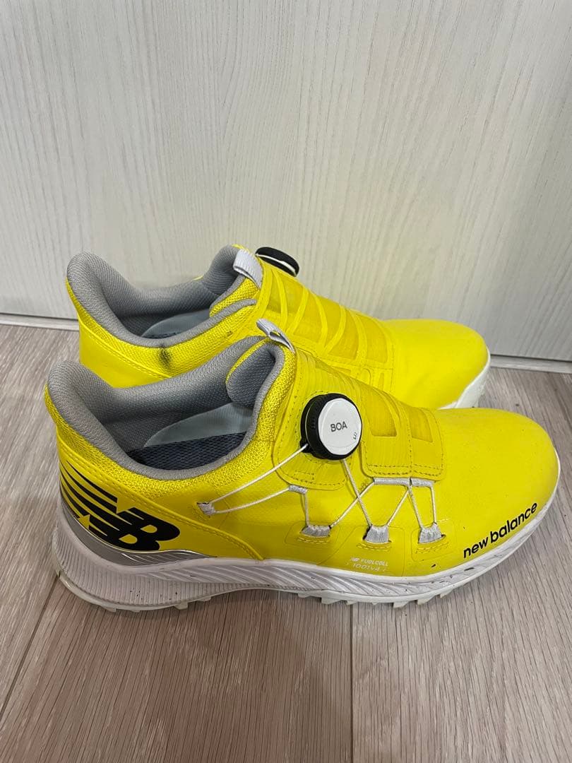 New Balanceゴルフシューズイエロー 1001v 黄色ユニセックス 女性