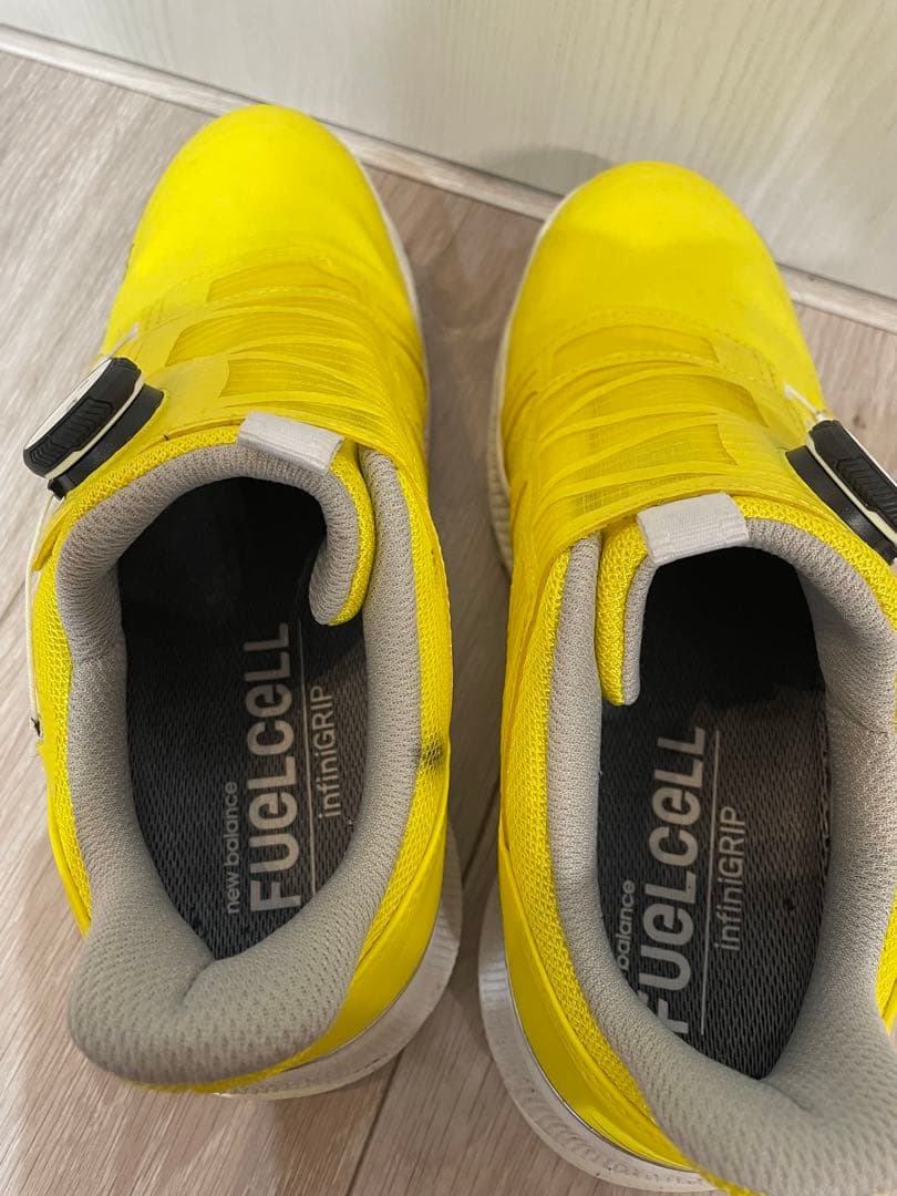 New Balanceゴルフシューズイエロー 1001v 黄色ユニセックス 女性