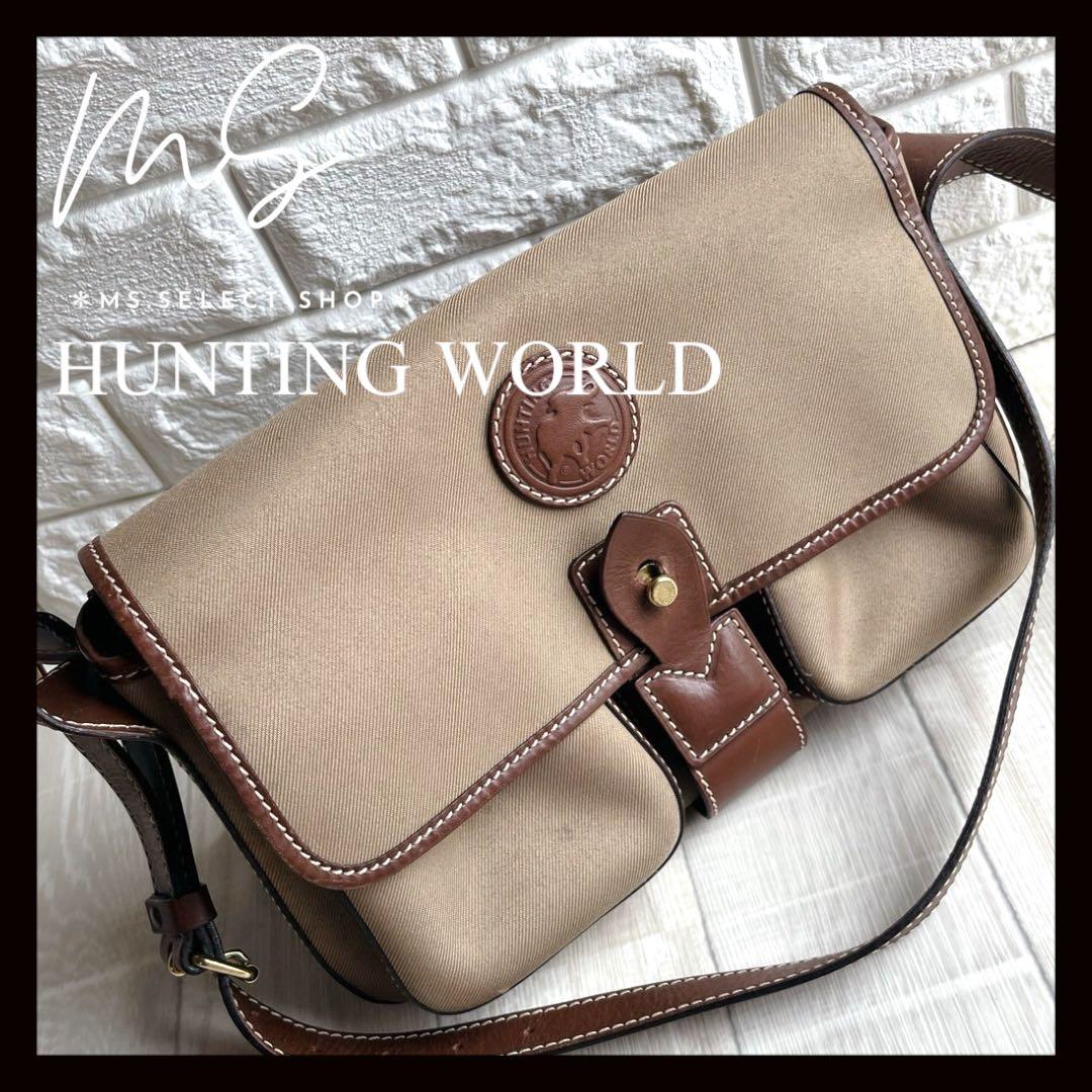 ハンティングワールド 斜め掛け対応 サファリトゥデイ ショルダーバッグ ハンティングワールド サファリトゥデイ キャンバス ショルダーバッグ